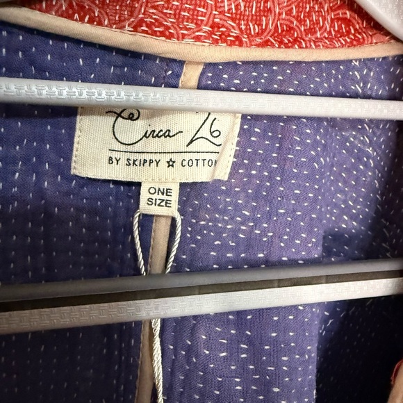 NWT Circa 26 By Skippy Cotton patchwork oversized quilted boho open front jacket - Picture 2 of 10